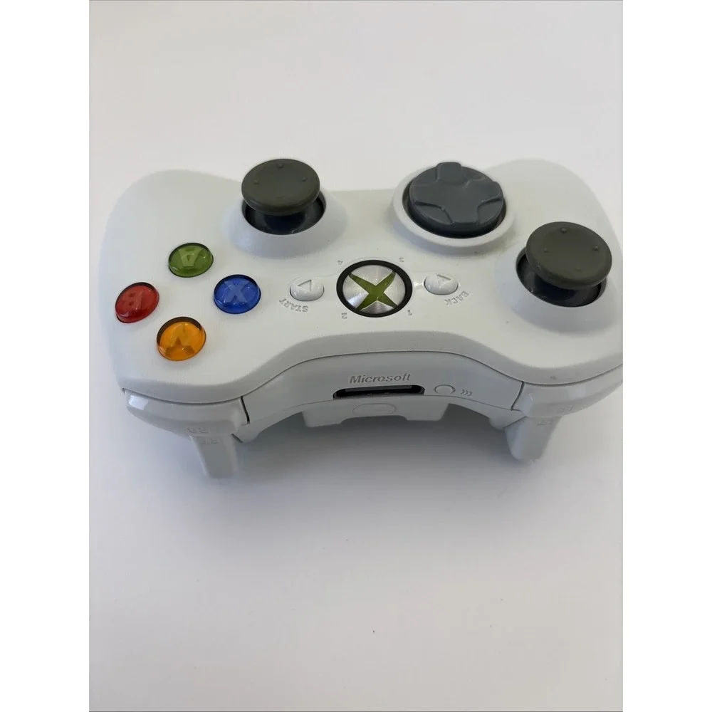 Official OEM Microsoft Xbox 360 Wireless Controller White PARTS ONLY No Cover